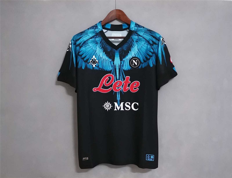 AAA Quality Napoli 21/22 Black/Blue Joint Soccer Jersey